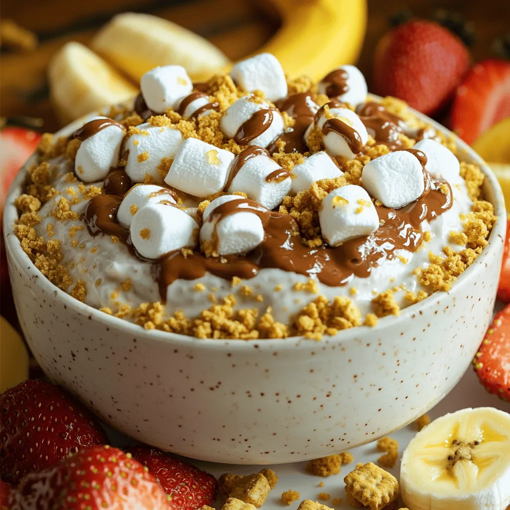 Protein S’mores Greek Yogurt Dip Delightful Treat
