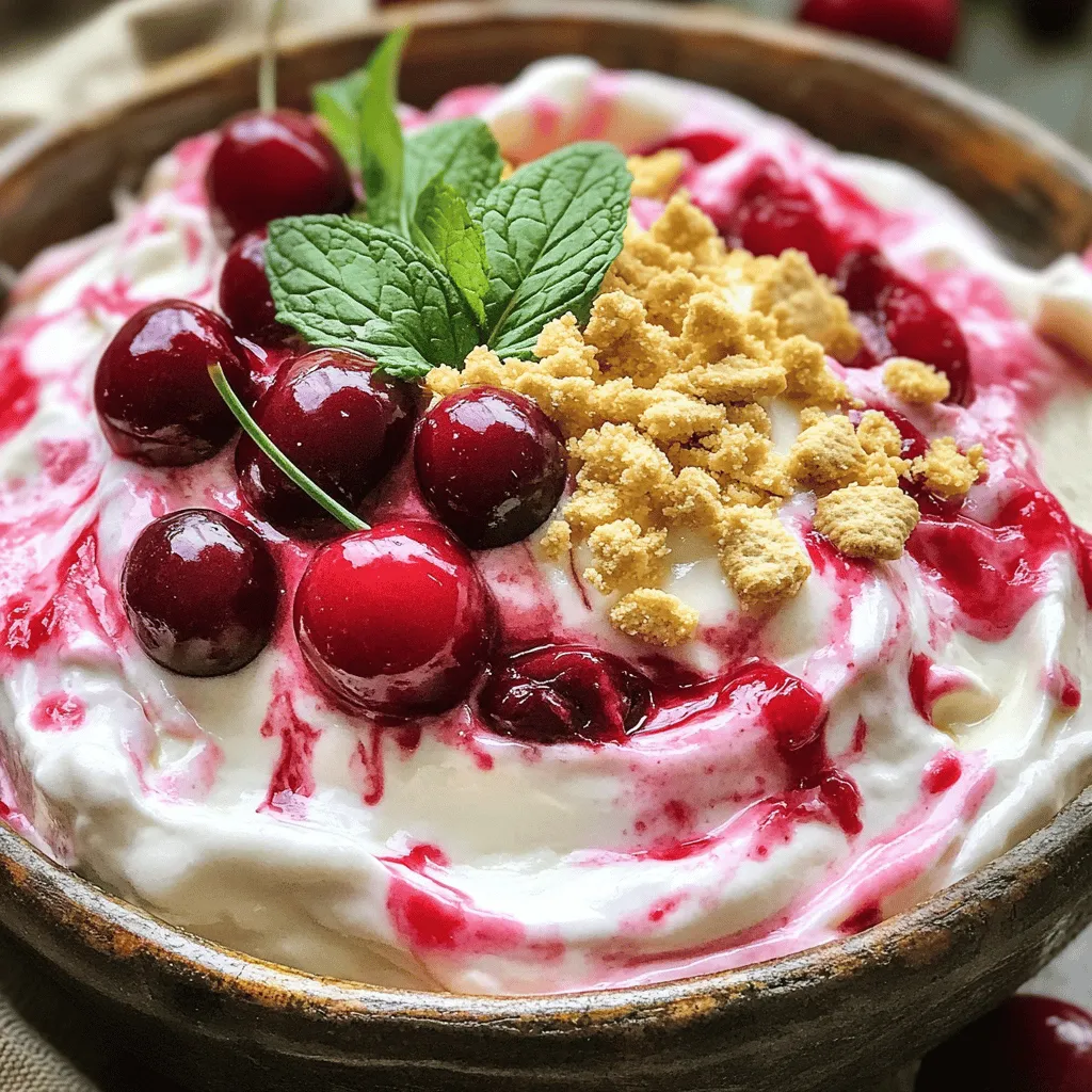 Cherry Cheesecake Dip Delightfully Creamy Treat