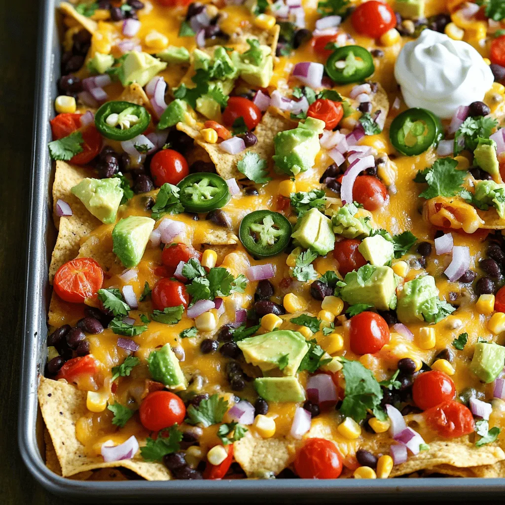 Loaded Veggie Nacho Sheet Pan Flavorful and Easy Meal
