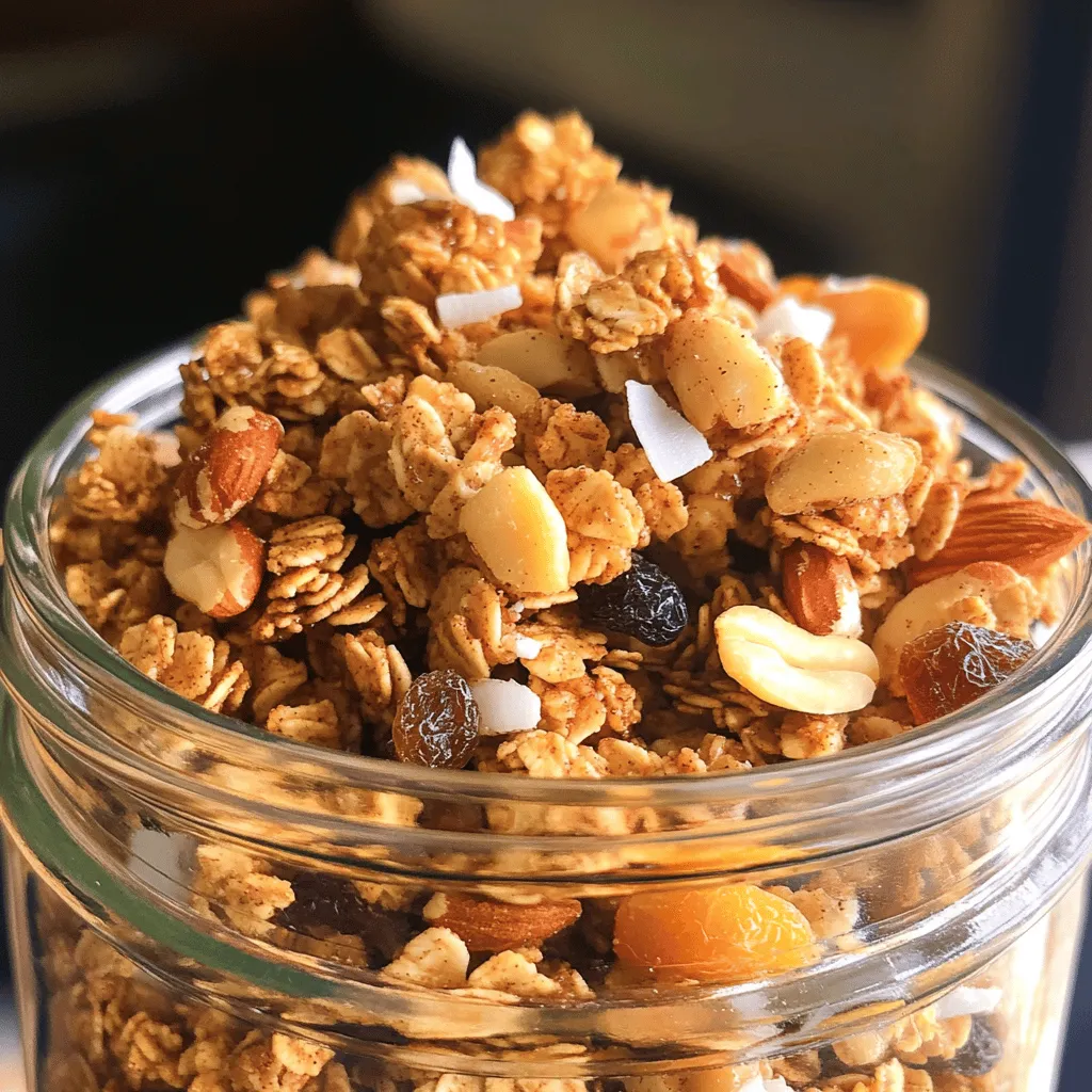 Maple Cinnamon Granola Clusters Tasty and Crunchy Snack