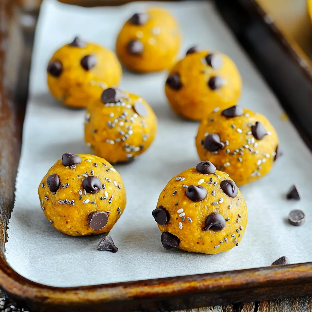 Pumpkin Chocolate Chip Energy Balls Simple Snack Treat