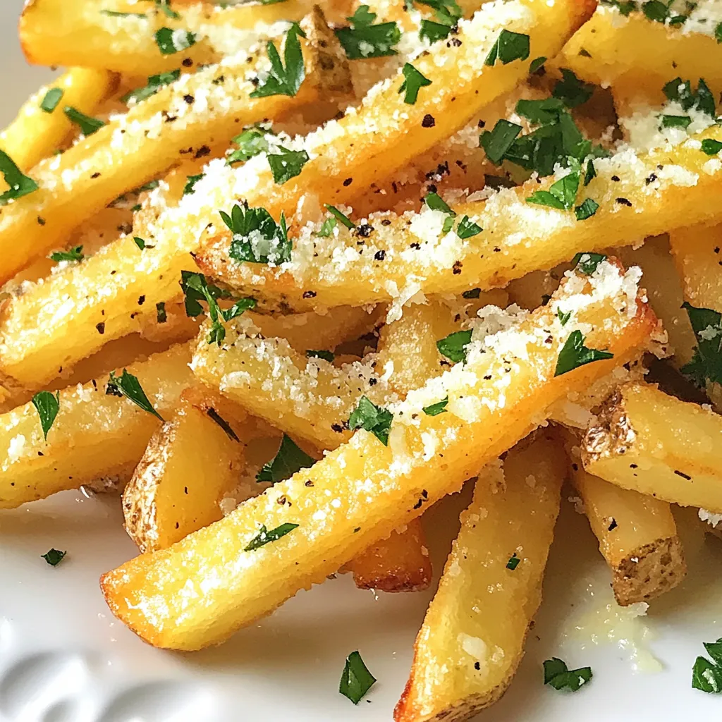 Crispy Garlic Parmesan Fries Irresistible Snack Treat