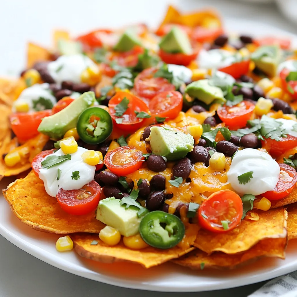 Loaded Sweet Potato Nachos Flavorful and Fun Dish