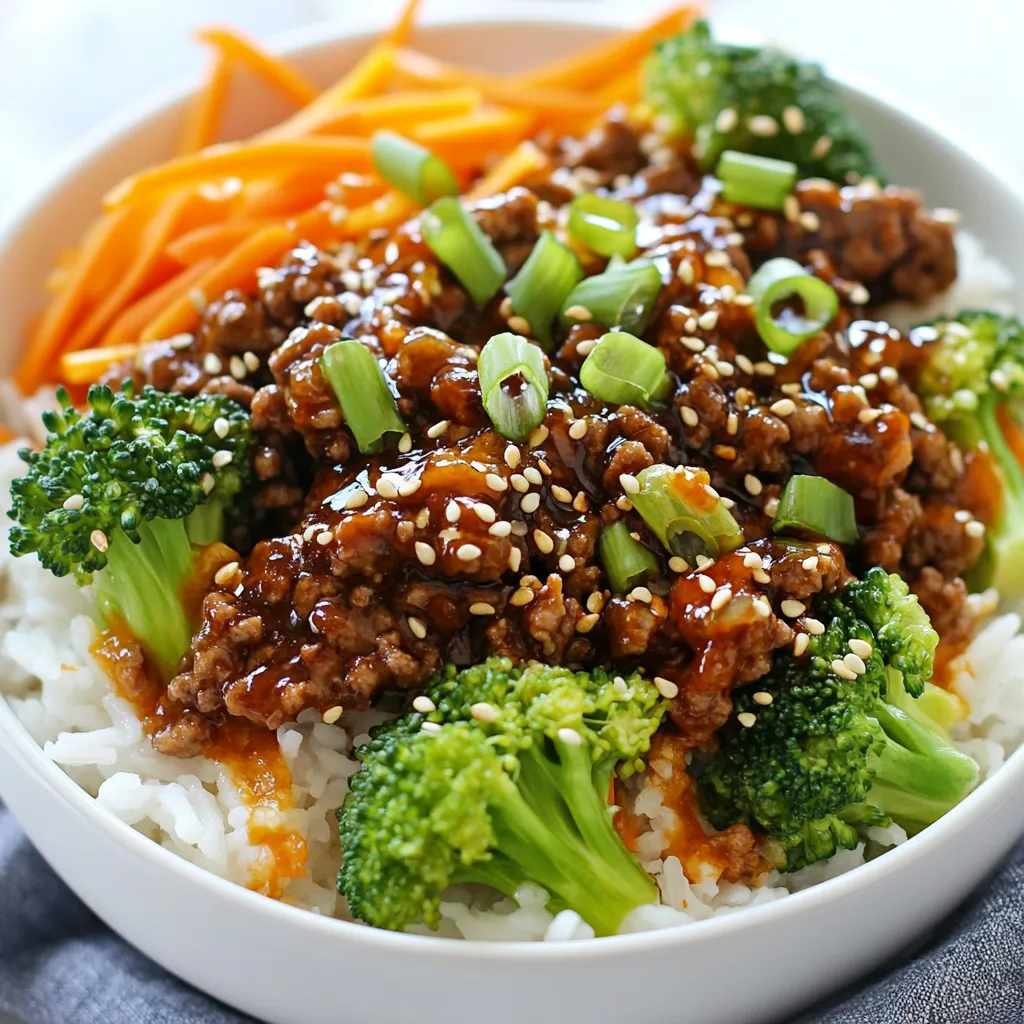 Spicy Korean Beef Bowls Flavorful and Easy Recipe