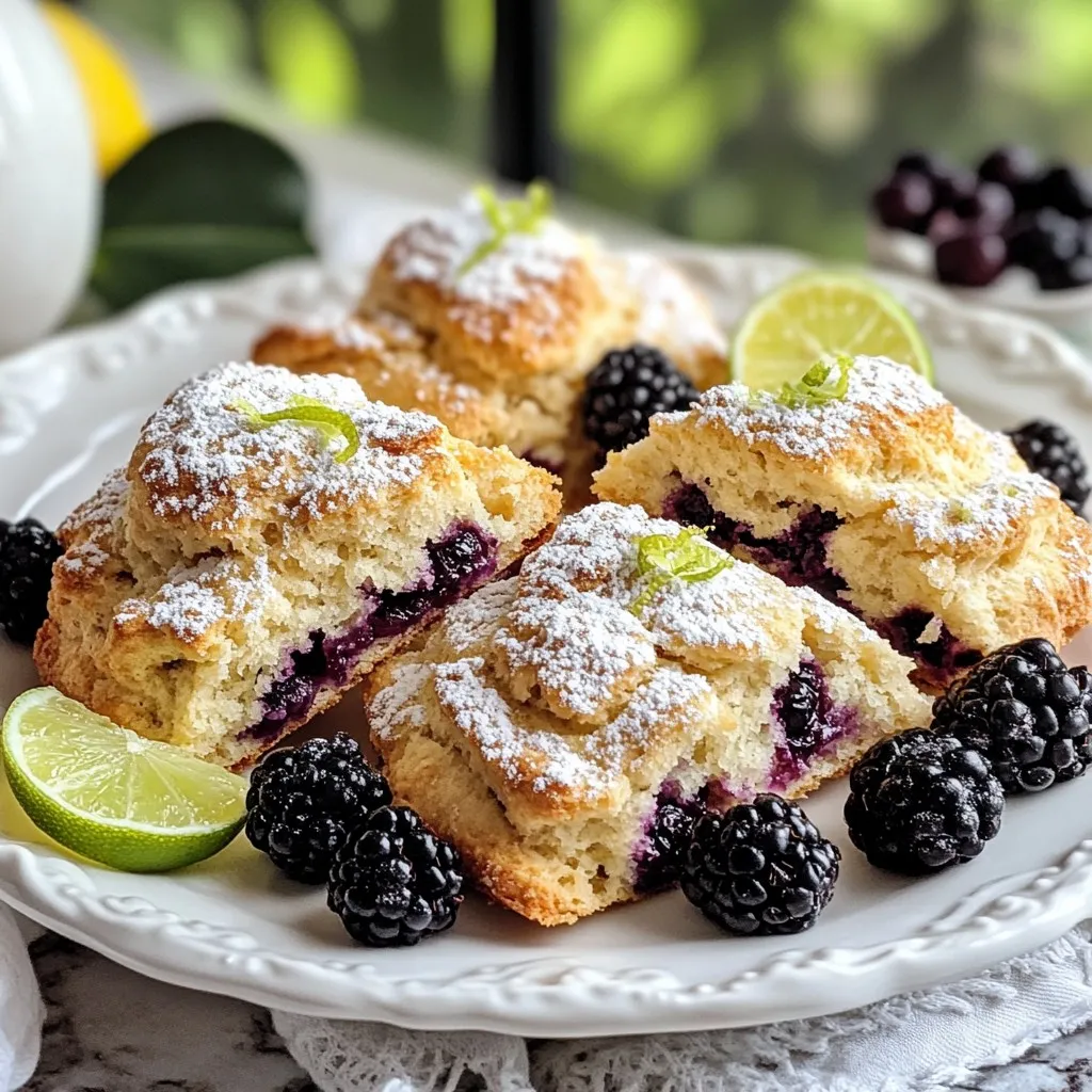 Blackberry Lime Scones Simple and Flavorful Treat