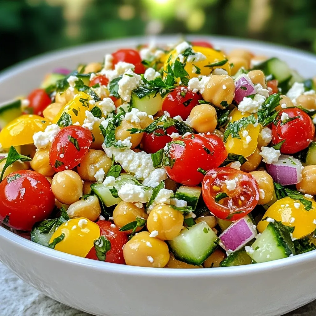 Mediterranean Chickpea Salad Flavorful and Fresh Dish