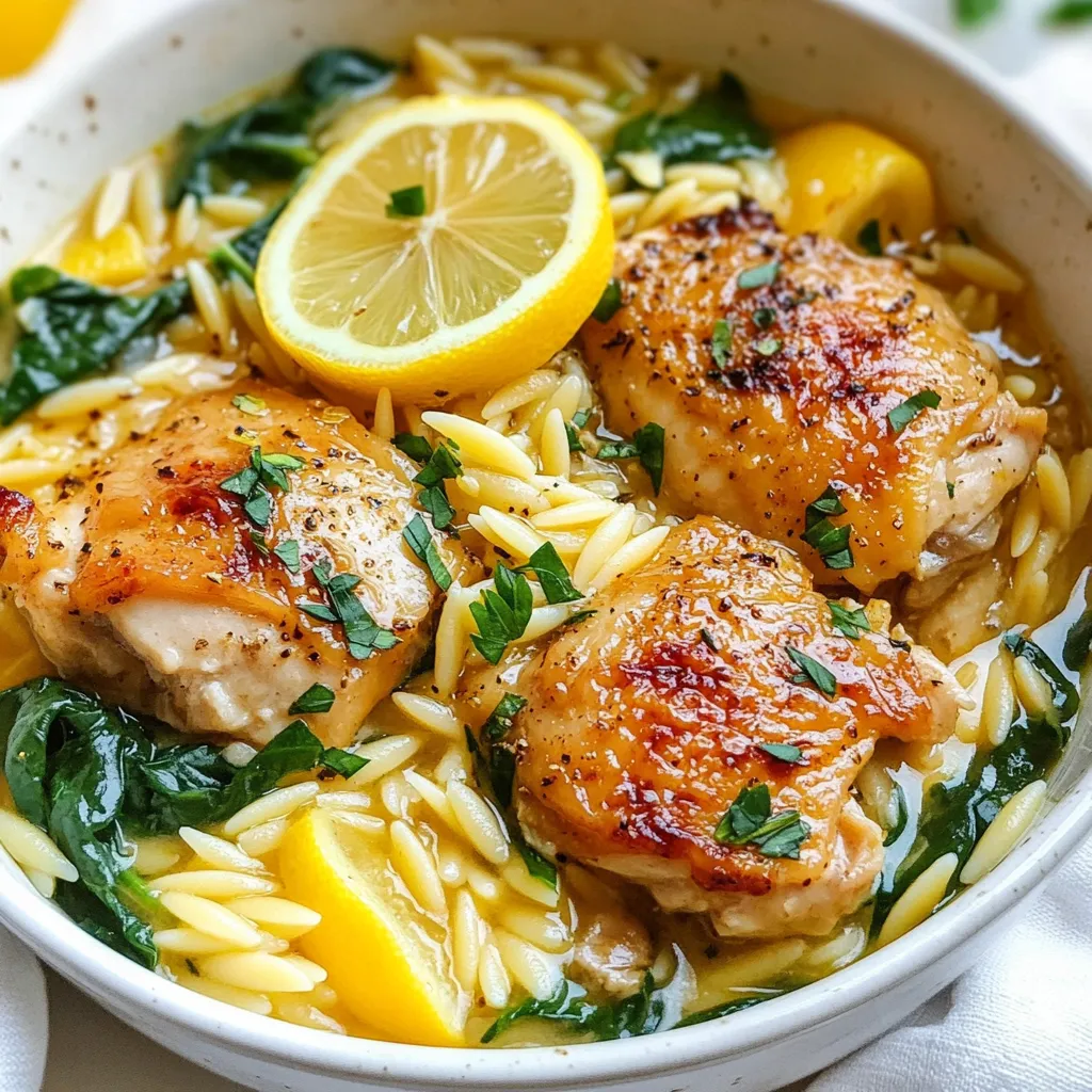 One Pot Lemon Chicken Orzo Simple and Tasty Meal