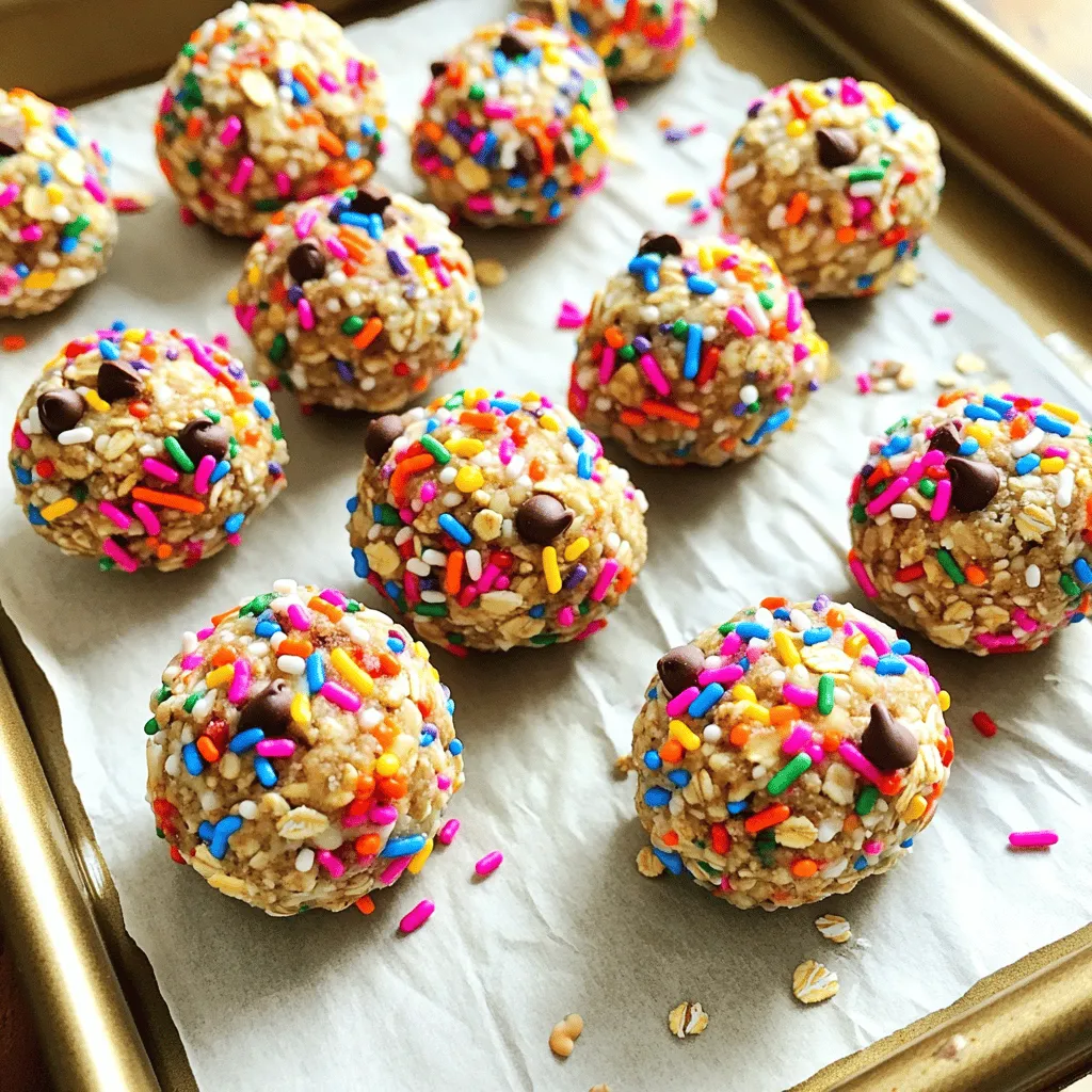 No-Bake Birthday Cake Energy Bites Simple Treat