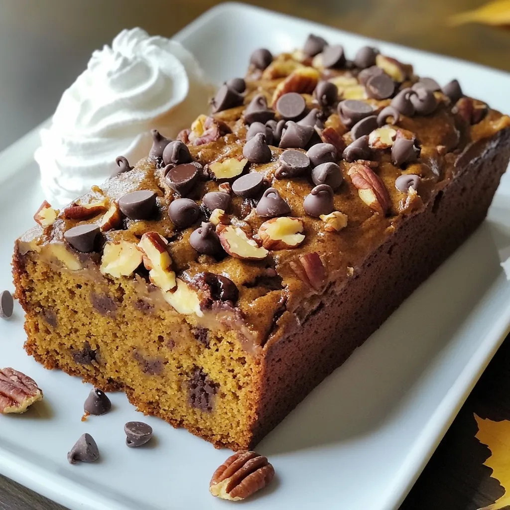 Chocolate Chip Pumpkin Bread Tasty Fall Delight