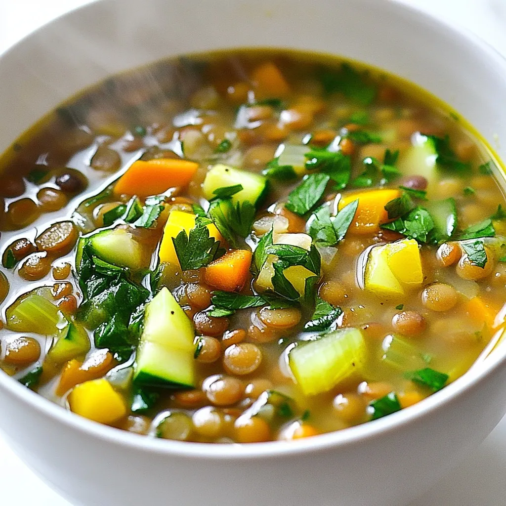 Mediterranean Lentil Soup Comforting and Nourishing Meal