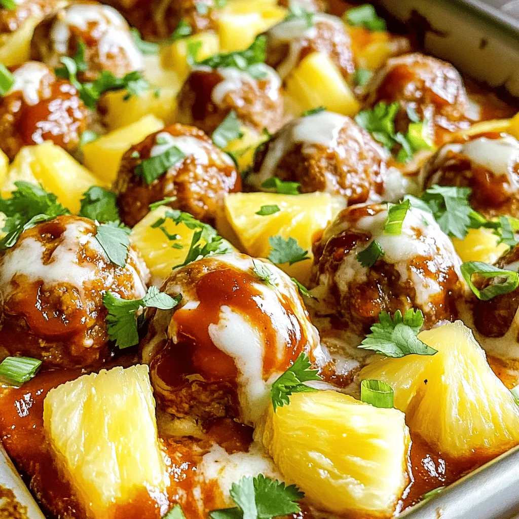 Sheet Pan Pineapple BBQ Meatballs Flavorful and Easy