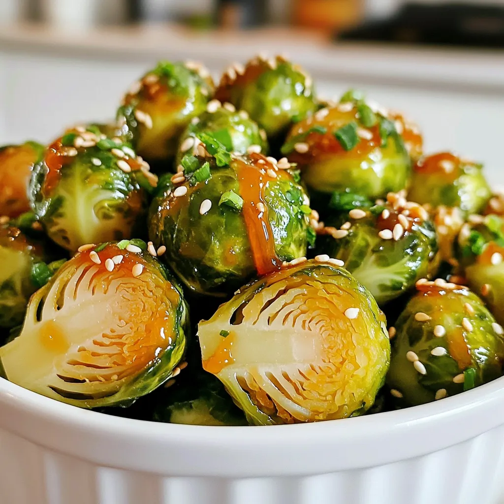 Honey Sriracha Brussels Sprouts Air Fryer Delight