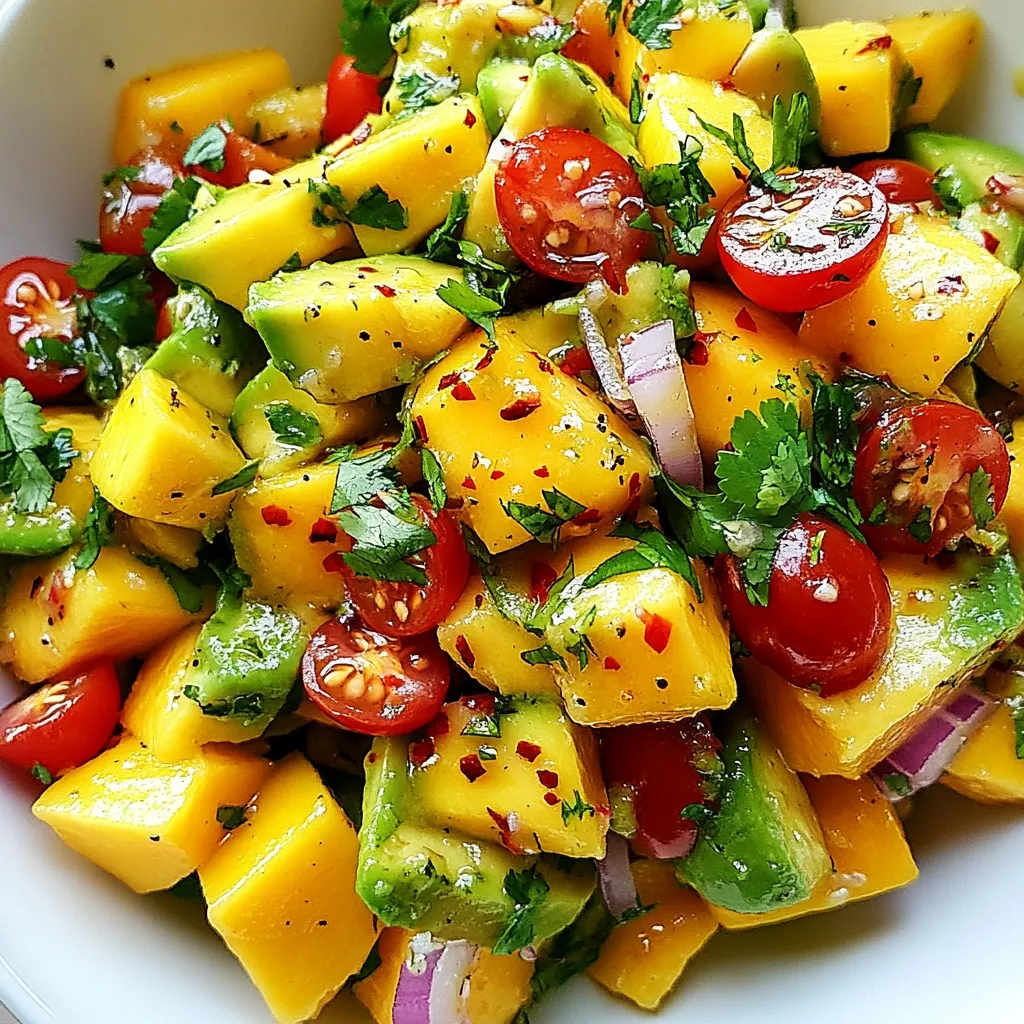 Mango Avocado Salad Fresh and Flavorful Delight