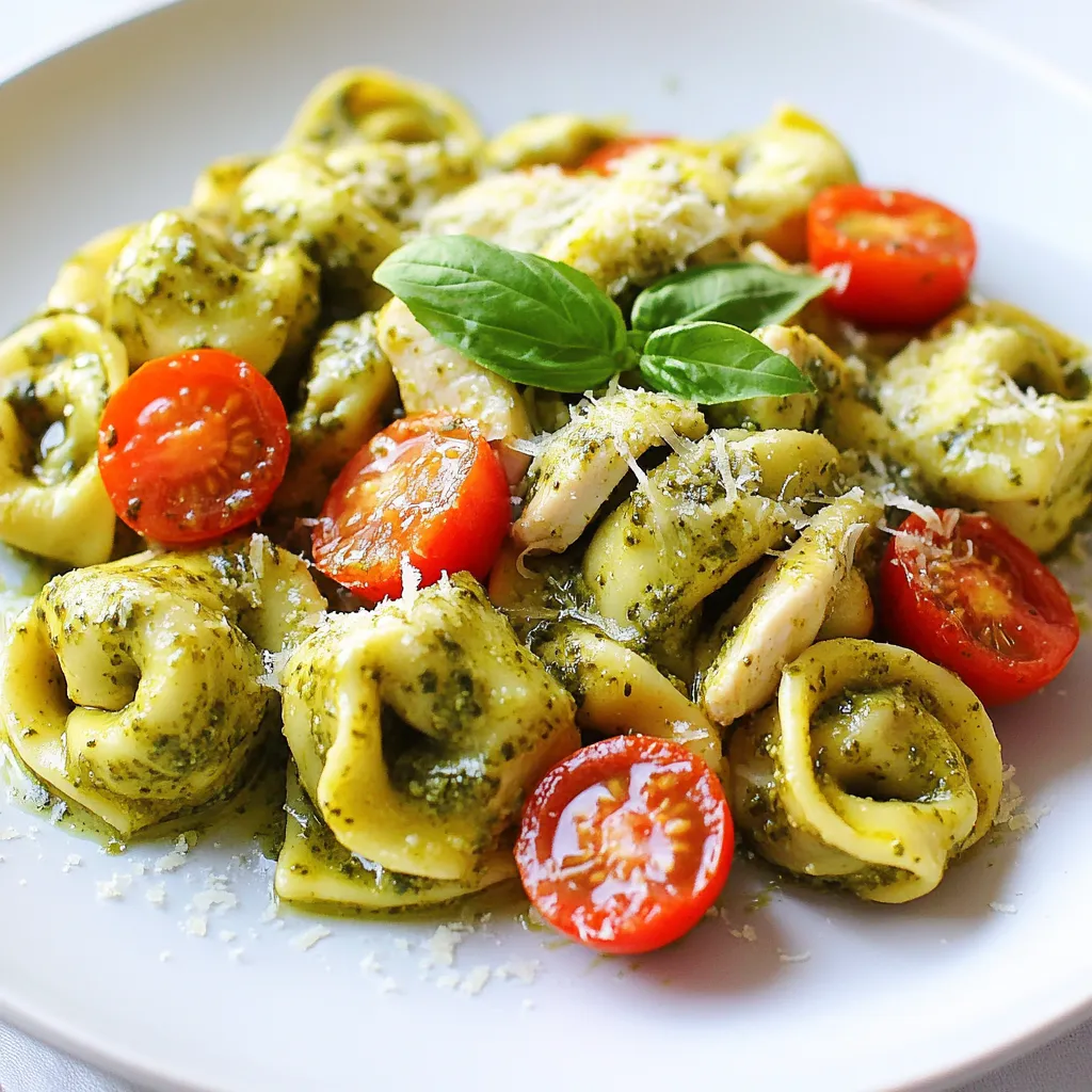 Creamy Pesto Chicken Tortellini Simple and Tasty Meal