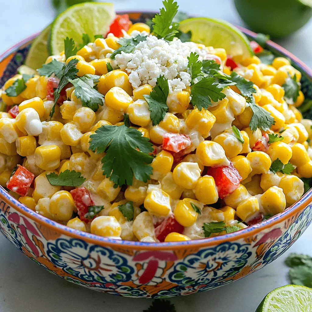 Creamy Chili Lime Corn Salad Fresh and Flavorful Dish