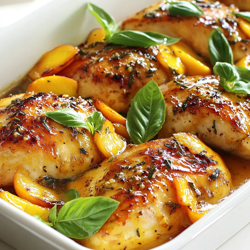 Peach Glazed Chicken Juicy and Flavorful Dish