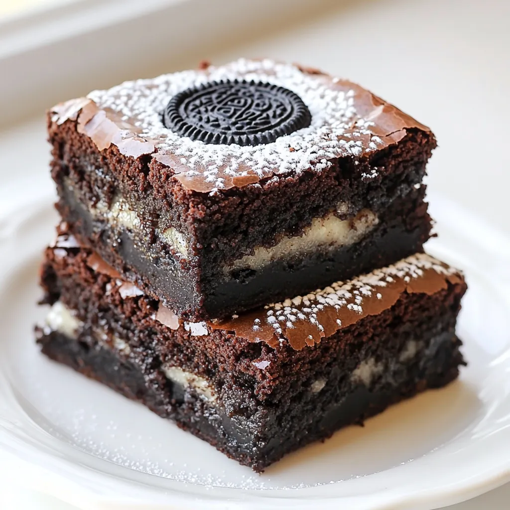 Oreo Stuffed Brownies Rich and Fudgy Delight
