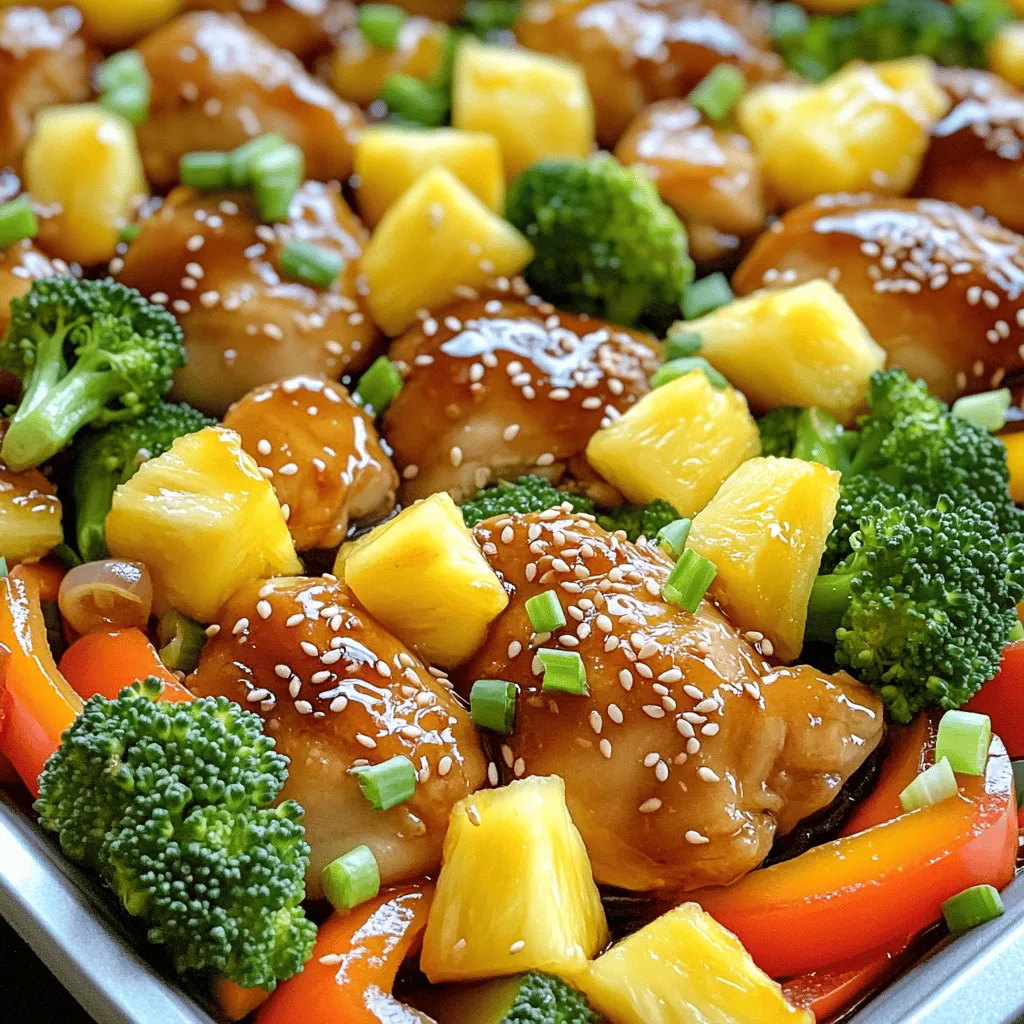 Sheet-Pan Teriyaki Chicken with Pineapple Delight