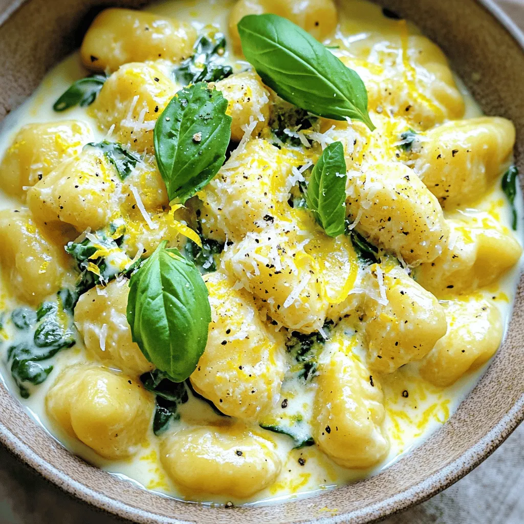 One-Pot Creamy Lemon Ricotta Gnocchi Delight