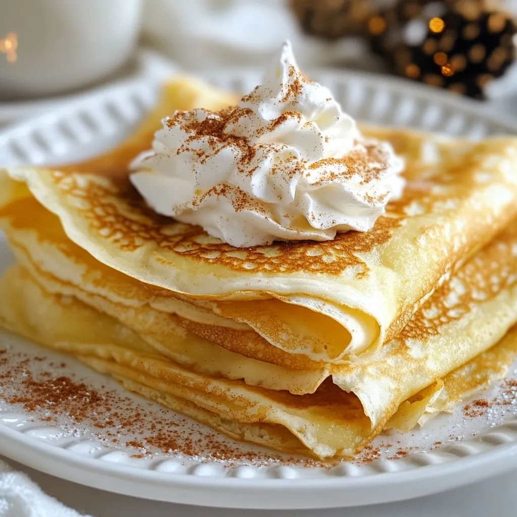 Eggnog Crepes Delightful and Simple Holiday Treat