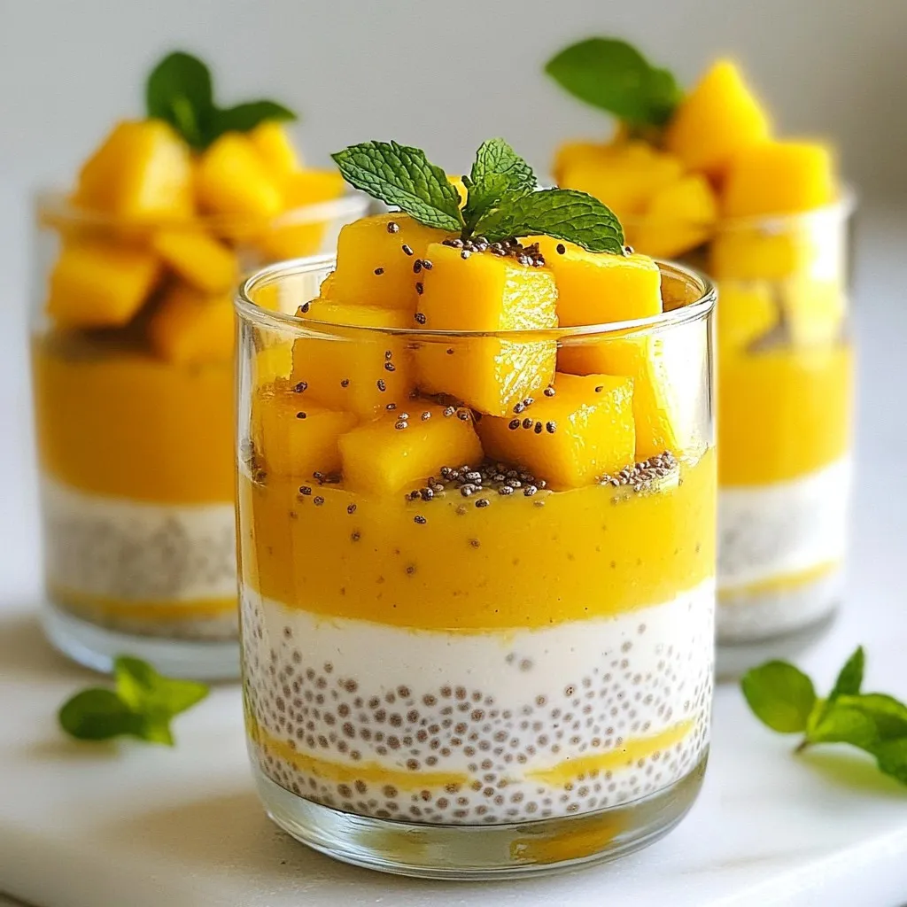 Mango Coconut Chia Pudding Easy Healthy Delight