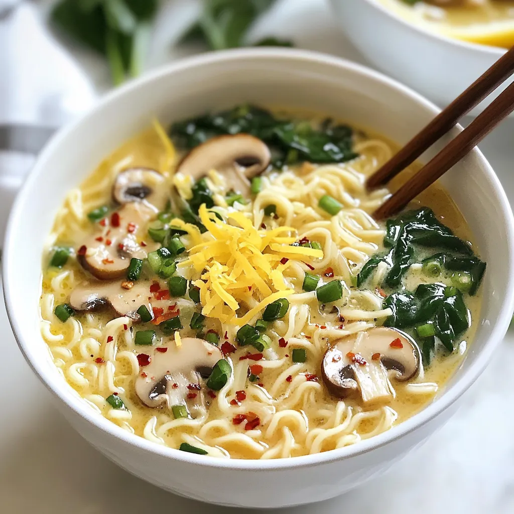 Creamy Lemon Garlic Ramen Simple and Flavorful Recipe