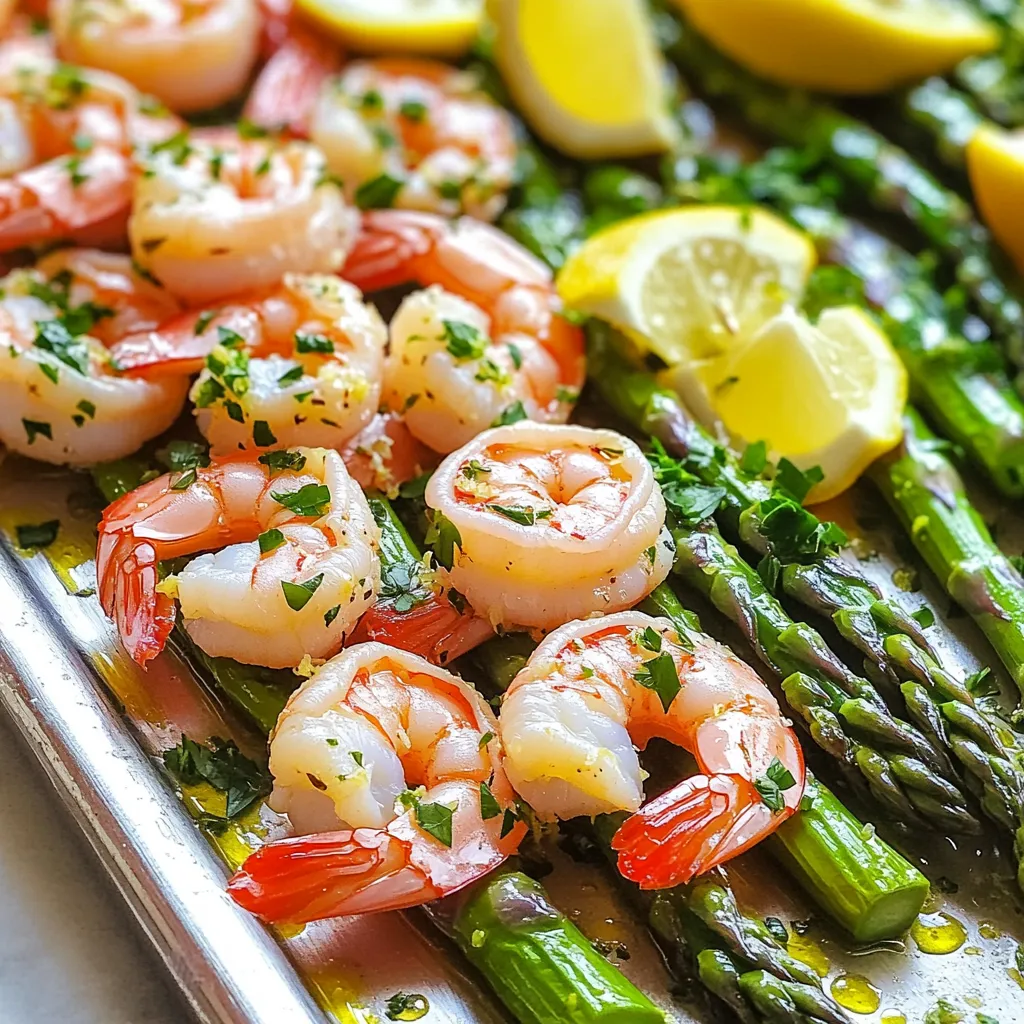 Sheet-Pan Lemon Herb Shrimp and Asparagus Delight