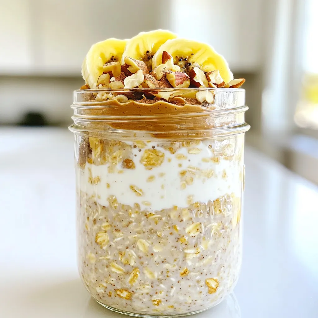 High Protein Peanut Butter Overnight Oats Recipe
