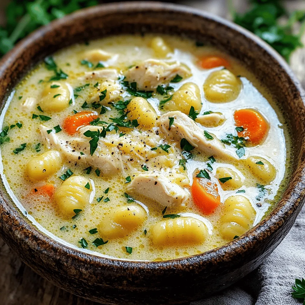 Garlic Parmesan Chicken Gnocchi Soup Simple Delight