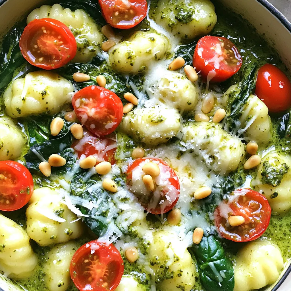 One Pot Creamy Pesto Gnocchi Simple and Tasty Recipe