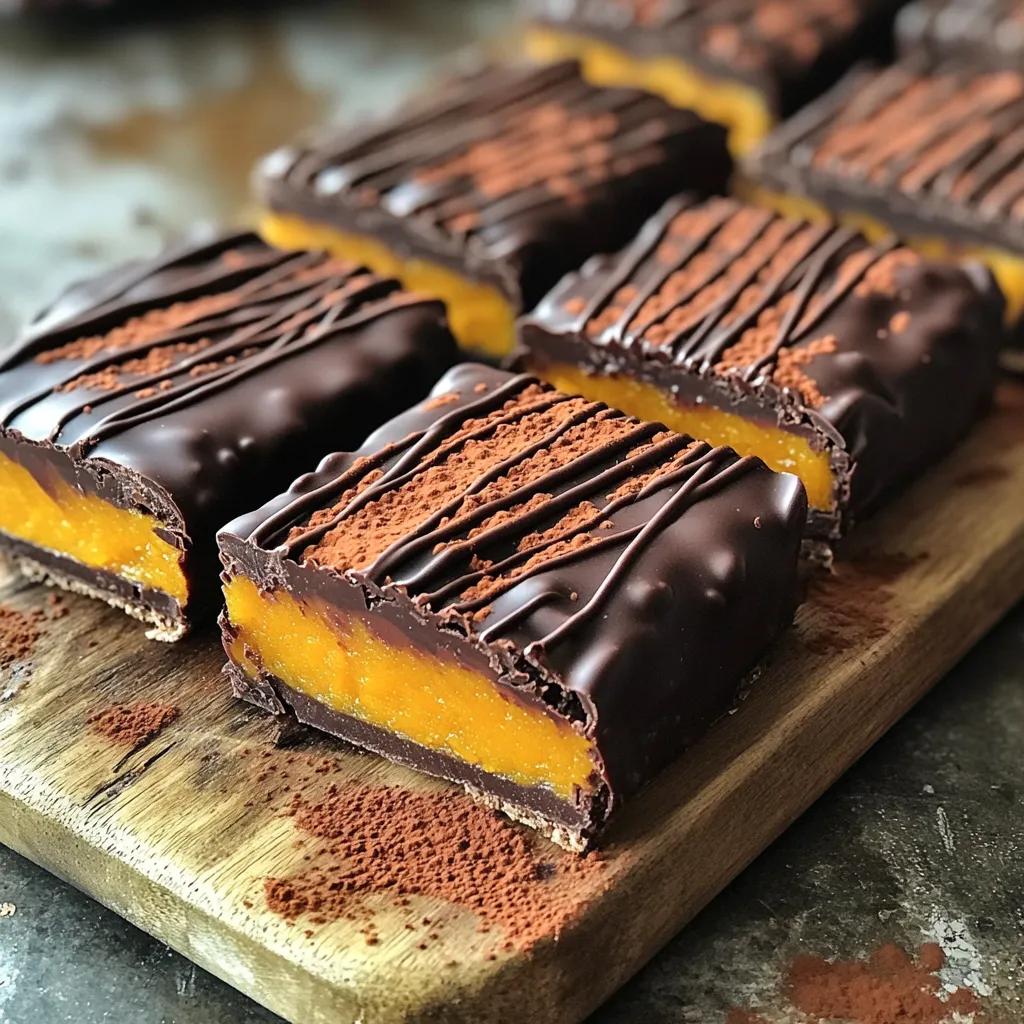 Chocolate Pumpkin Protein Bars No-Bake Simple Snack
