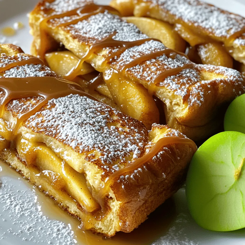 Caramel Apple Stuffed French Toast Delightful Treat