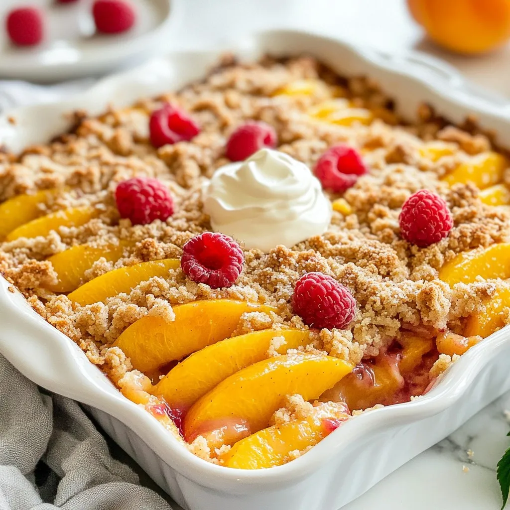 Peach Raspberry Crumble Delightful and Simple Recipe