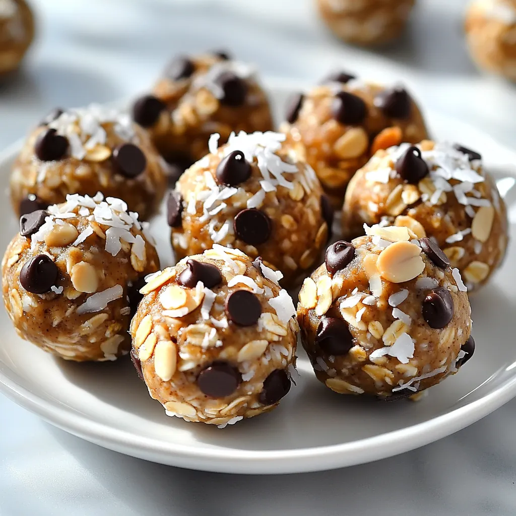 No Bake Almond Joy Energy Balls Healthy Snack Idea