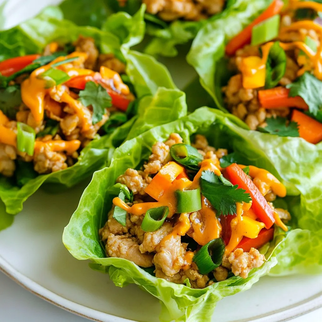 Savory Sweet Chili Chicken Lettuce Cups Delight