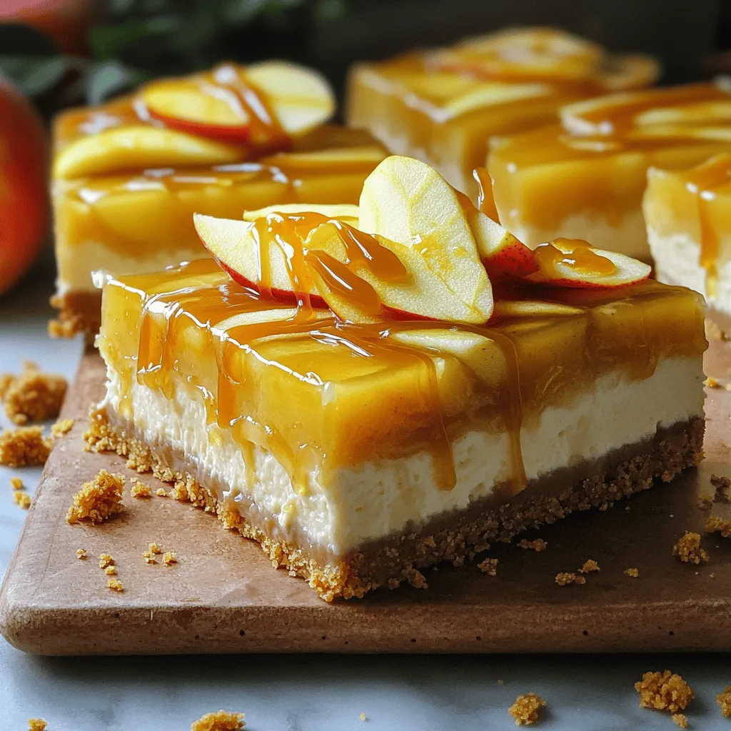 Apple Cider Caramel Cheesecake Bars Irresistible Treat