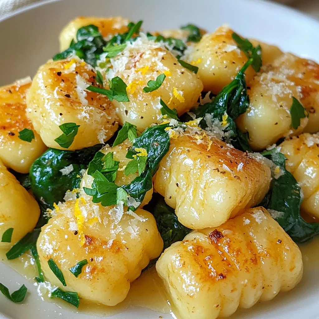 Garlic Butter Gnocchi with Spinach Rich Flavor Dish