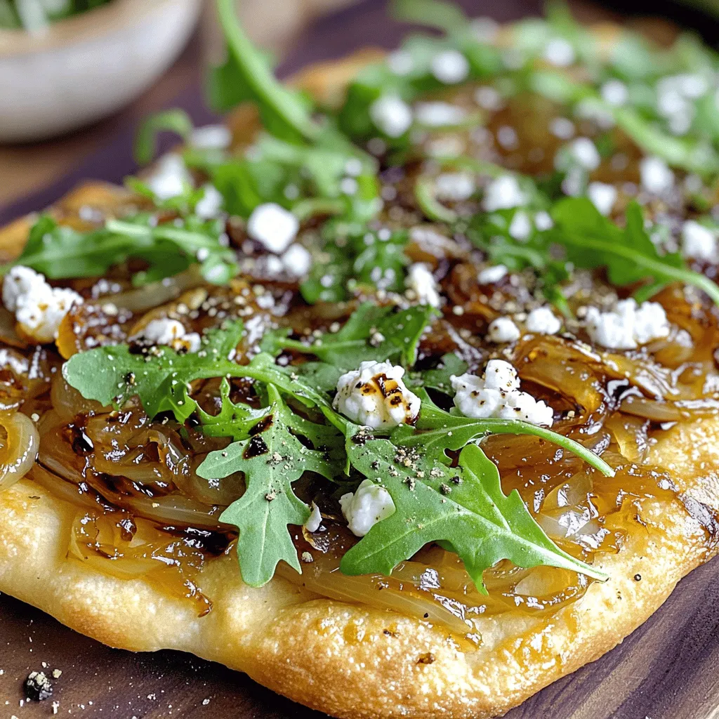 Caramelized Onion Goat Cheese Flatbread Delight