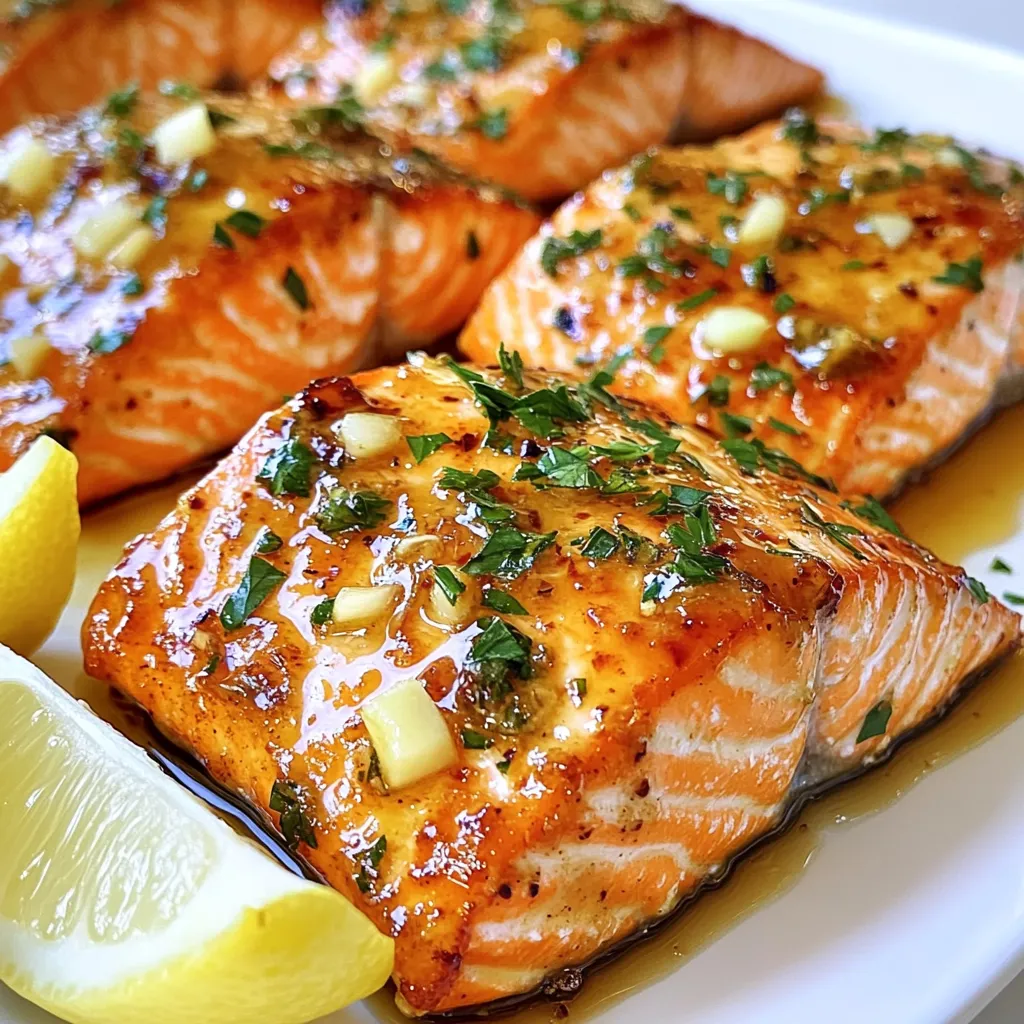 Honey Garlic Butter Salmon Juicy and Flavorful Dish