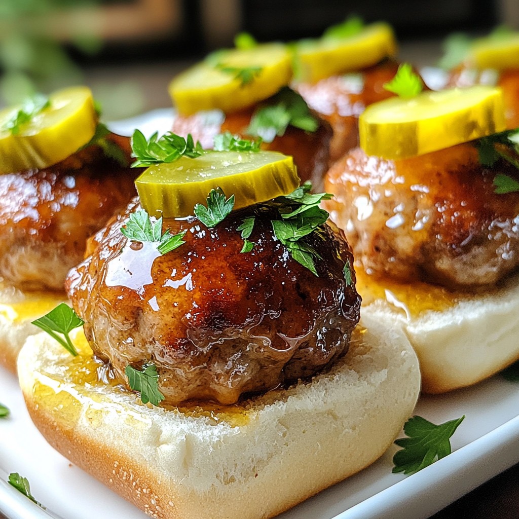 Honey Garlic Meatball Sliders Savory and Easy Recipe