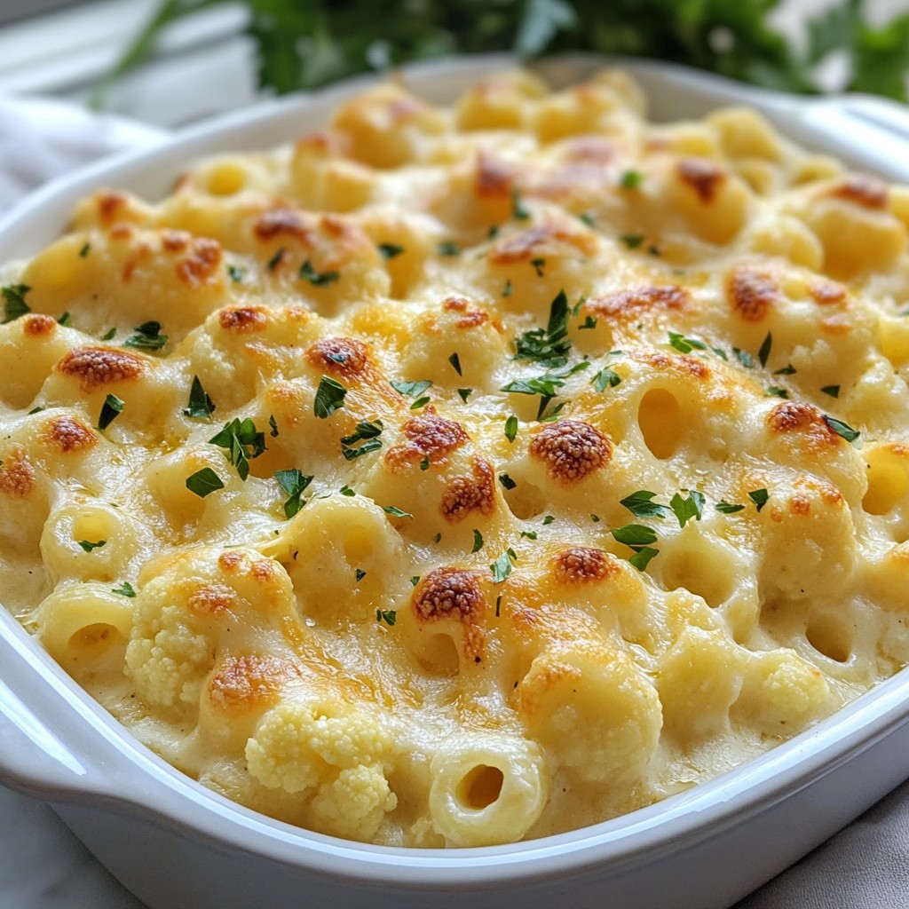 Cauliflower Mac and Cheese Creamy Comfort Dish