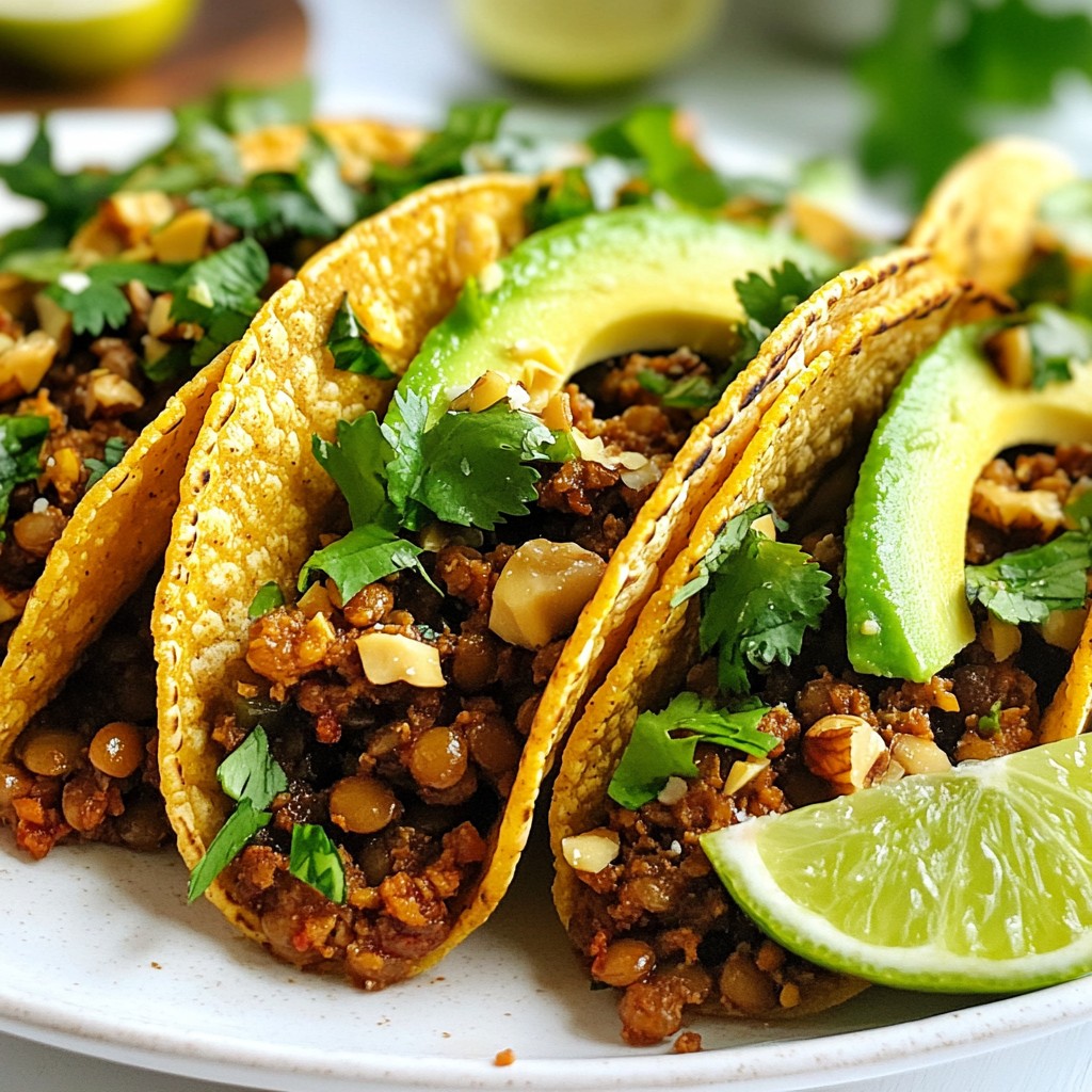 Lentil Walnut Taco Meat Flavorful Plant-Based Delight