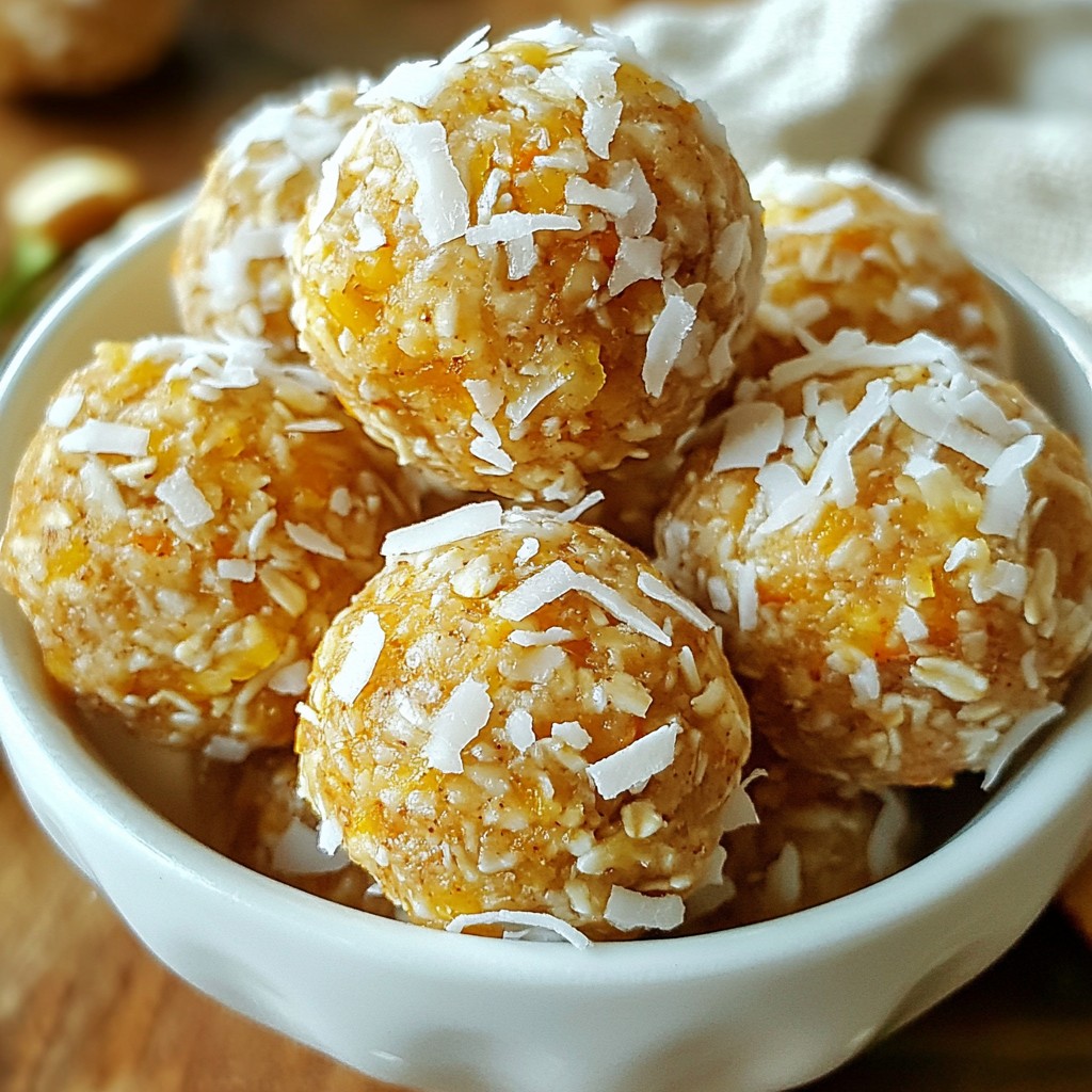 Carrot Cake Energy Balls Nutritious Snack Delight