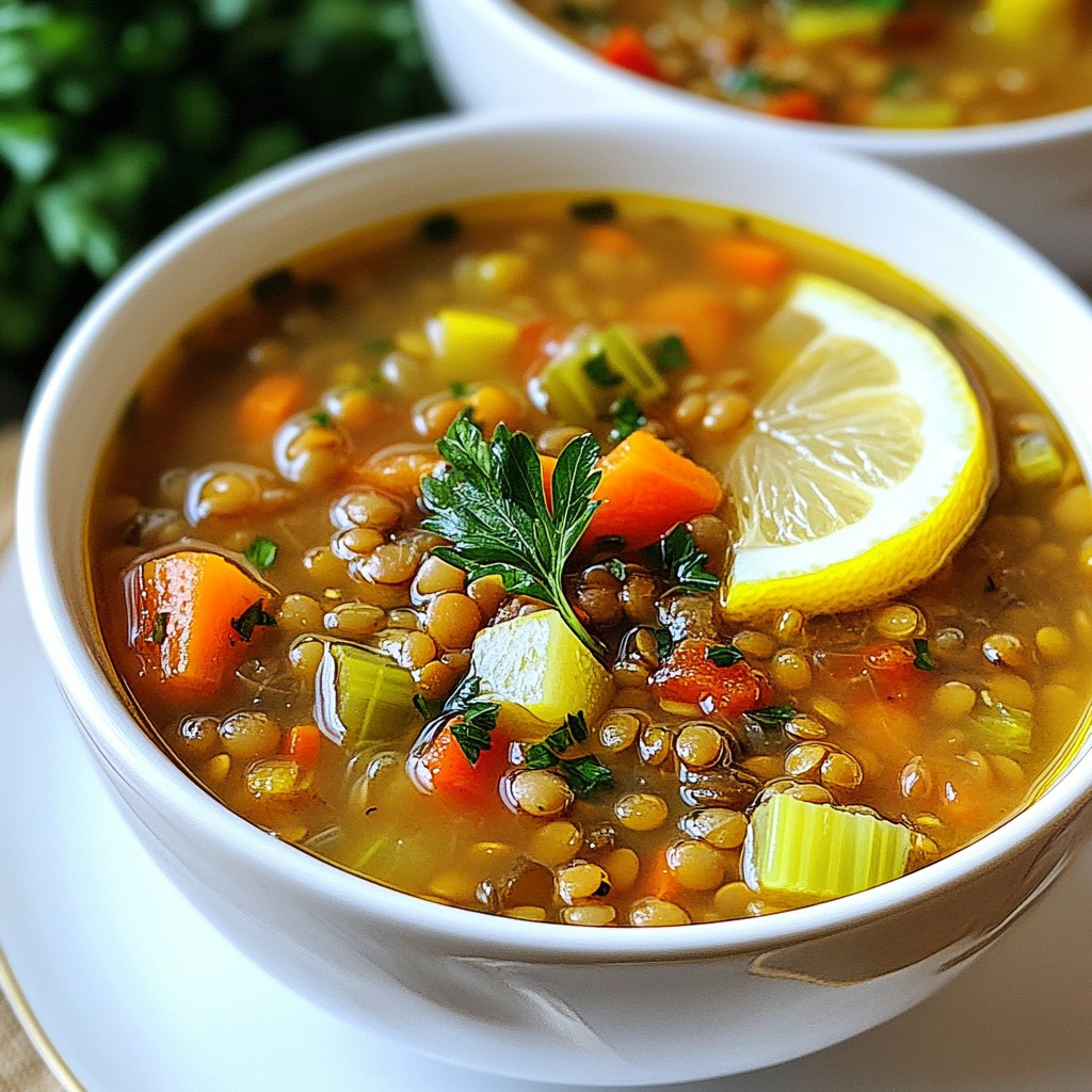 Mediterranean Lentil Soup Nourishing and Simple Recipe