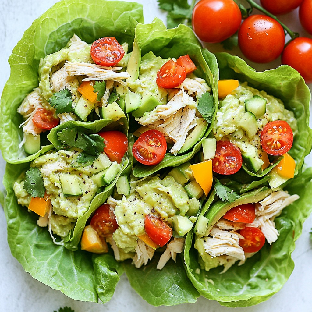Avocado Chicken Salad Wraps Fresh and Tasty Delight