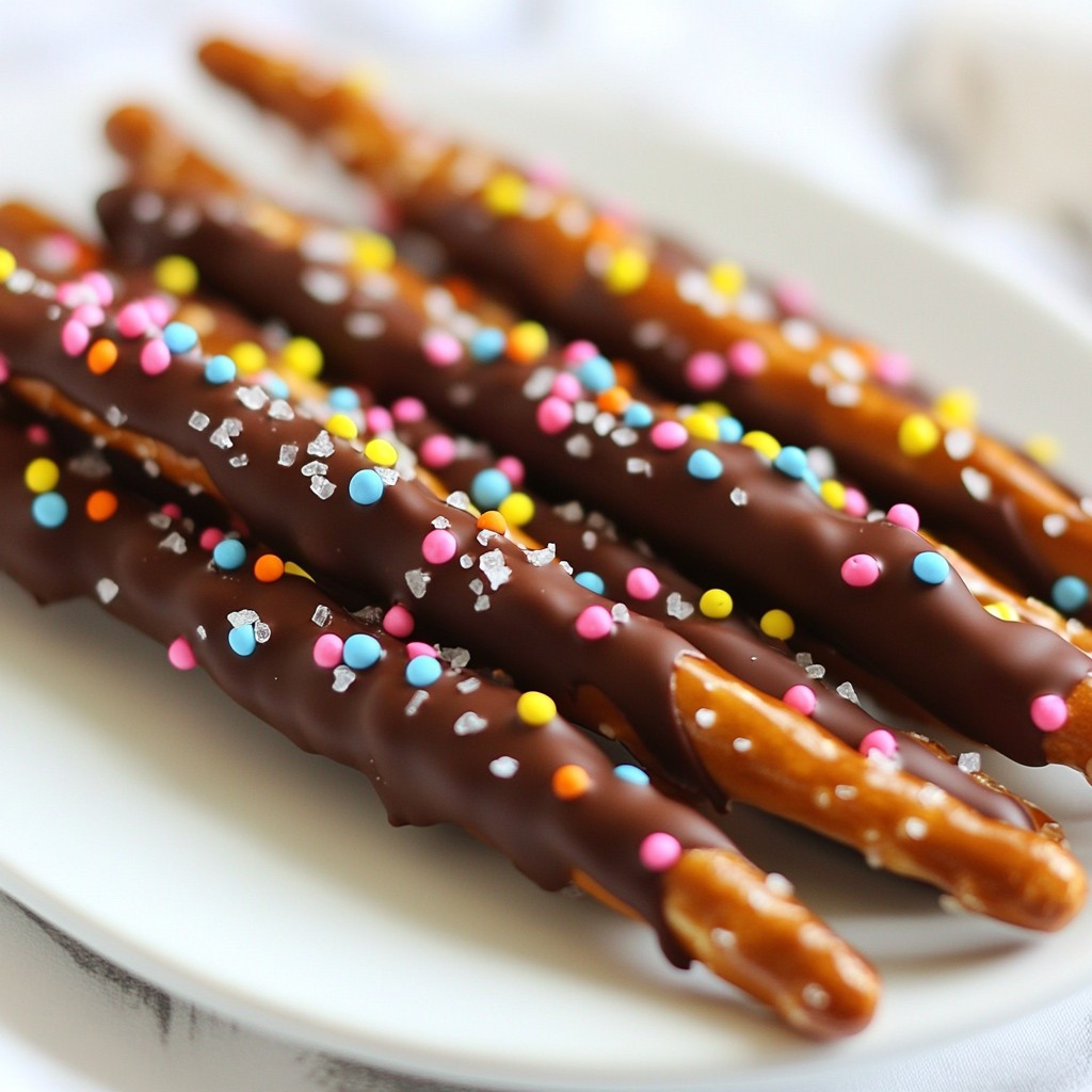 Chocolate Covered Pretzel Rods Simple and Tasty Treat