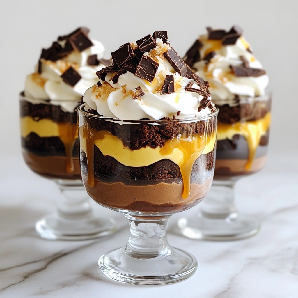 Chocolate Caramel Brownie Trifle Delightful Treat