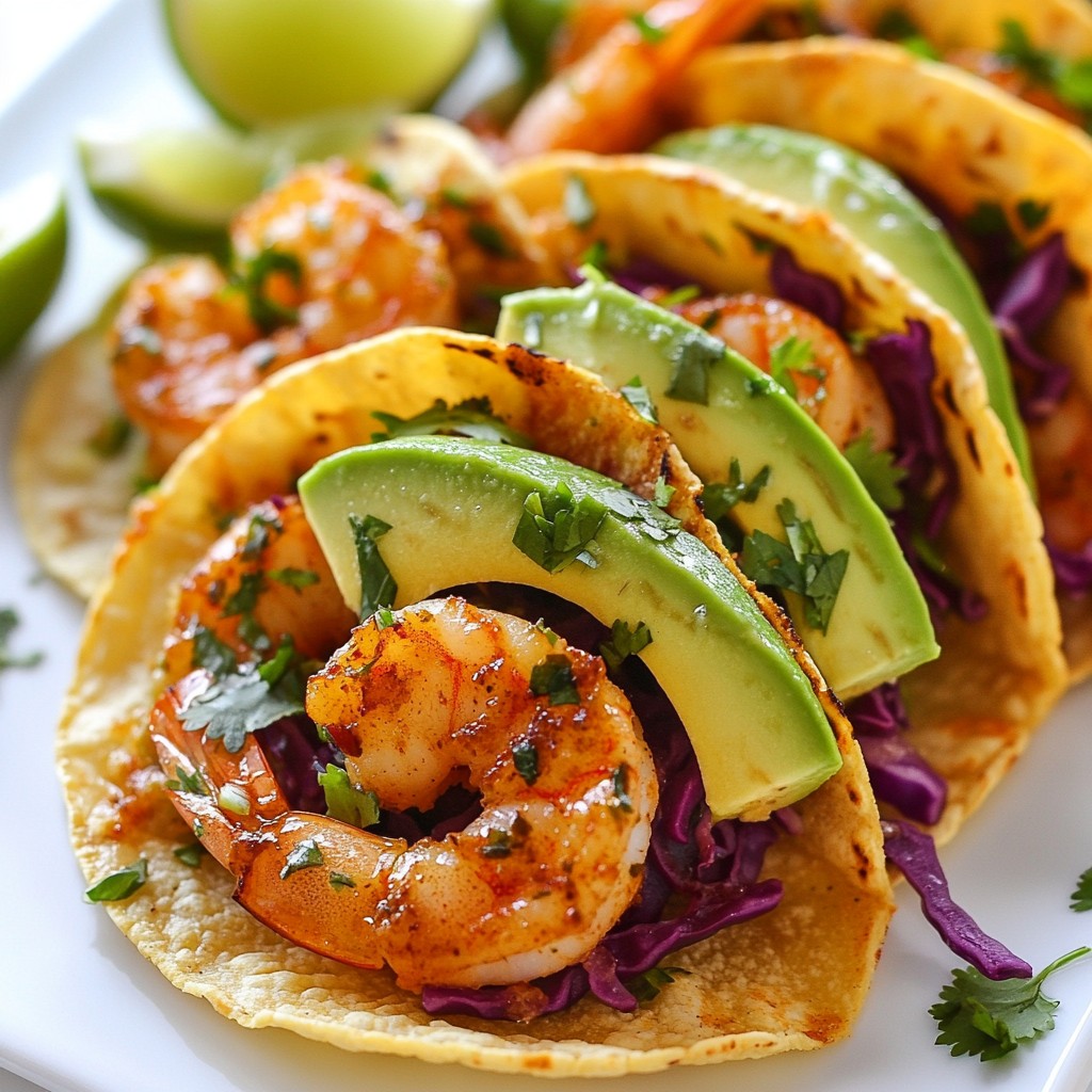 Quick Weeknight Dinner Cilantro Lime Shrimp Tacos