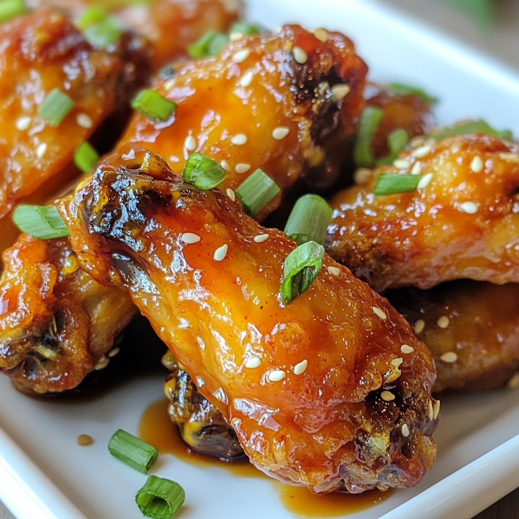 Honey Sriracha Chicken Wings Flavorful and Easy Dish
