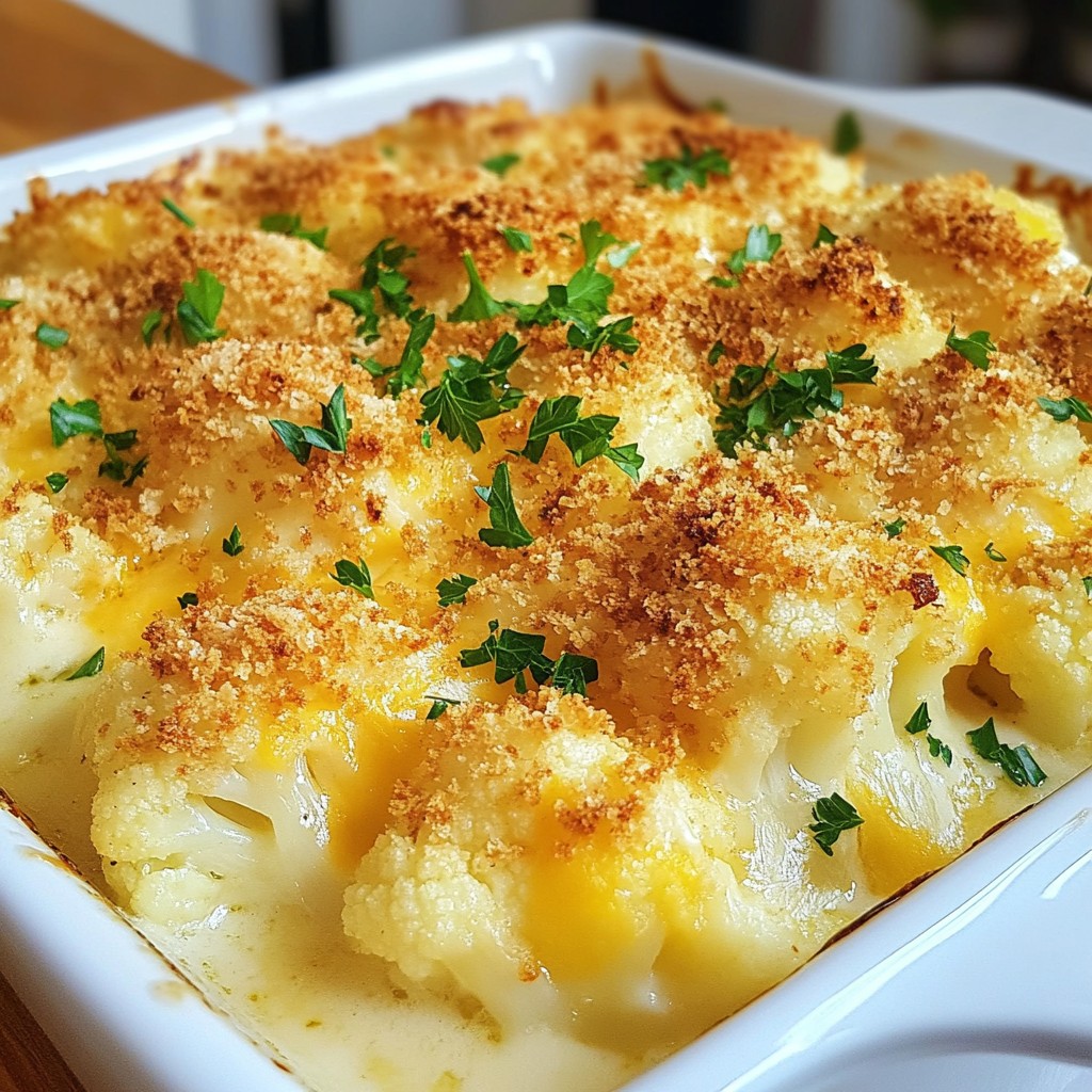 Cheesy Cauliflower Au Gratin Savory and Satisfying Dish